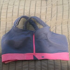 SHEFIT Gray and Pink Sports Bra